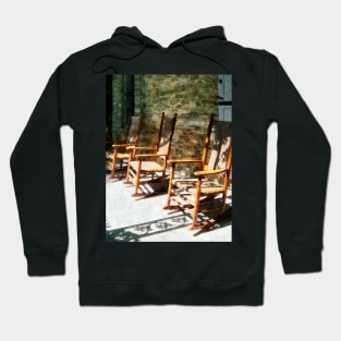 Suburbs - Three Wooden Rocking Chairs Hoodie